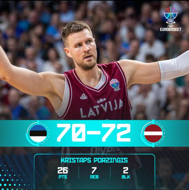 尼日利亚男篮碾压希腊男篮，波尔津吉斯完成帽子戏法